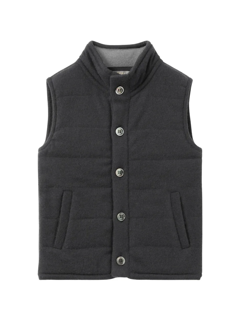 N.PEAL KIDS Gilet con bottoni - Grigio