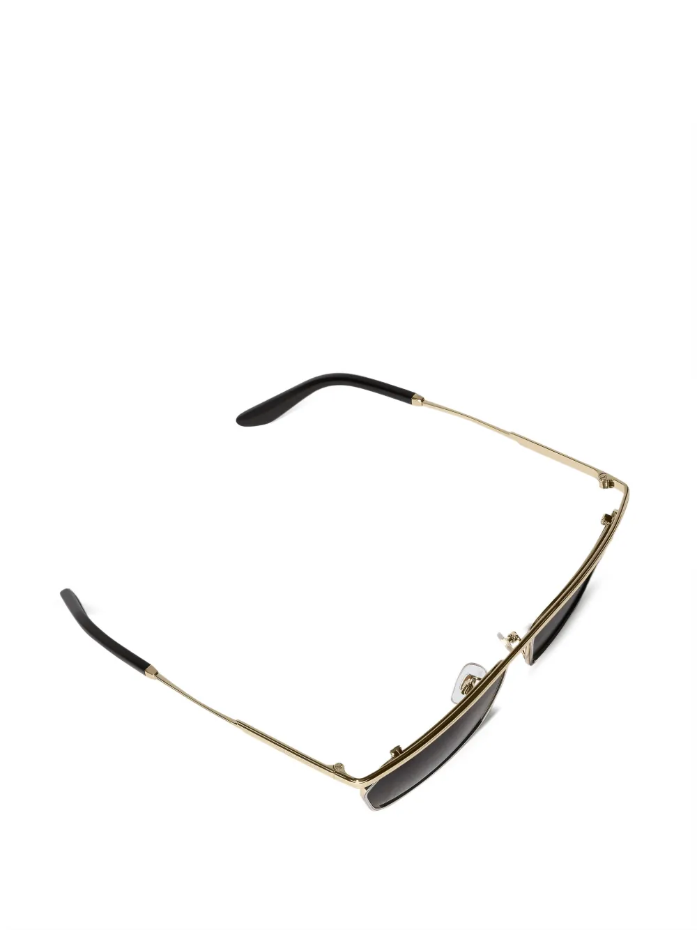 Dolce & Gabbana Eyewear Zonnebril met vierkant metalen montuur Goud
