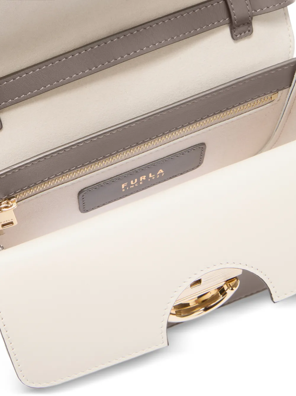Furla Sfera mini-tas met gesp Geel