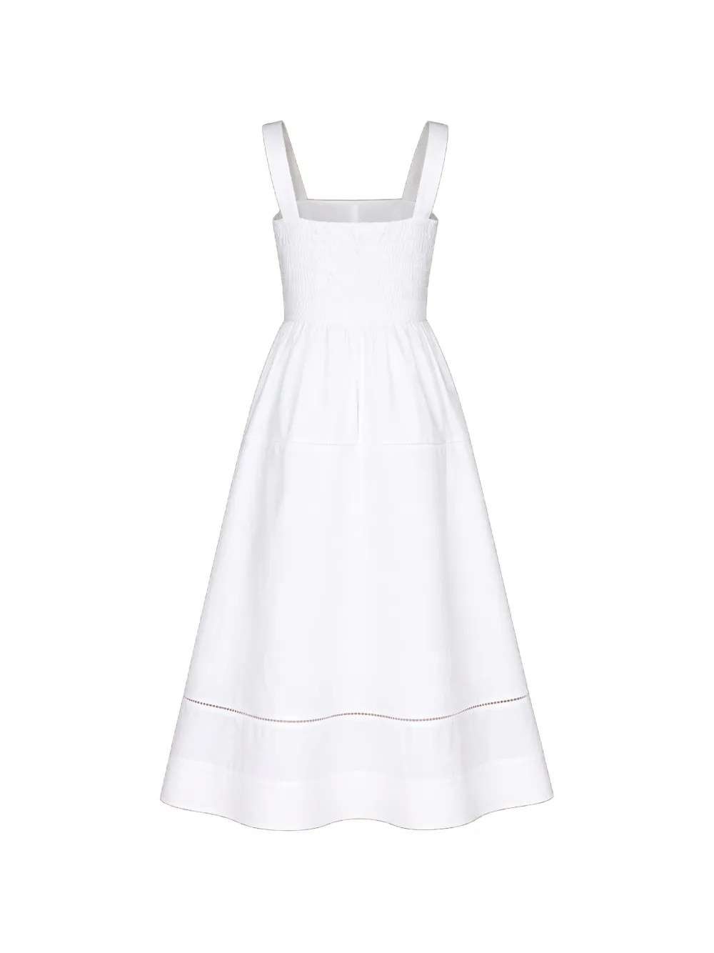  Reformation Petites Everett Square-neck Midi Dress - White 