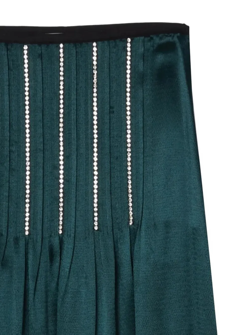  3.1 Phillip Lim Crystal-inlay Slip Midi Skirt - Green 
