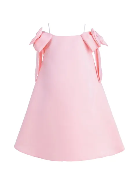 Tulleen Luneta bow off-shoulder A-line dress