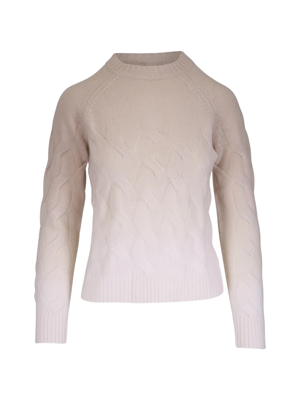 Kinross Cashmere cable-knit gradient sweater - Toni neutri