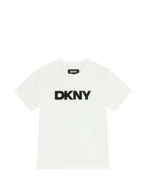 Dkny Kids playera con logo estampado
