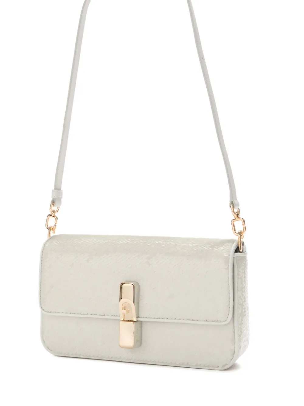  Furla S Iride Sequin Crossbody Bag - White 