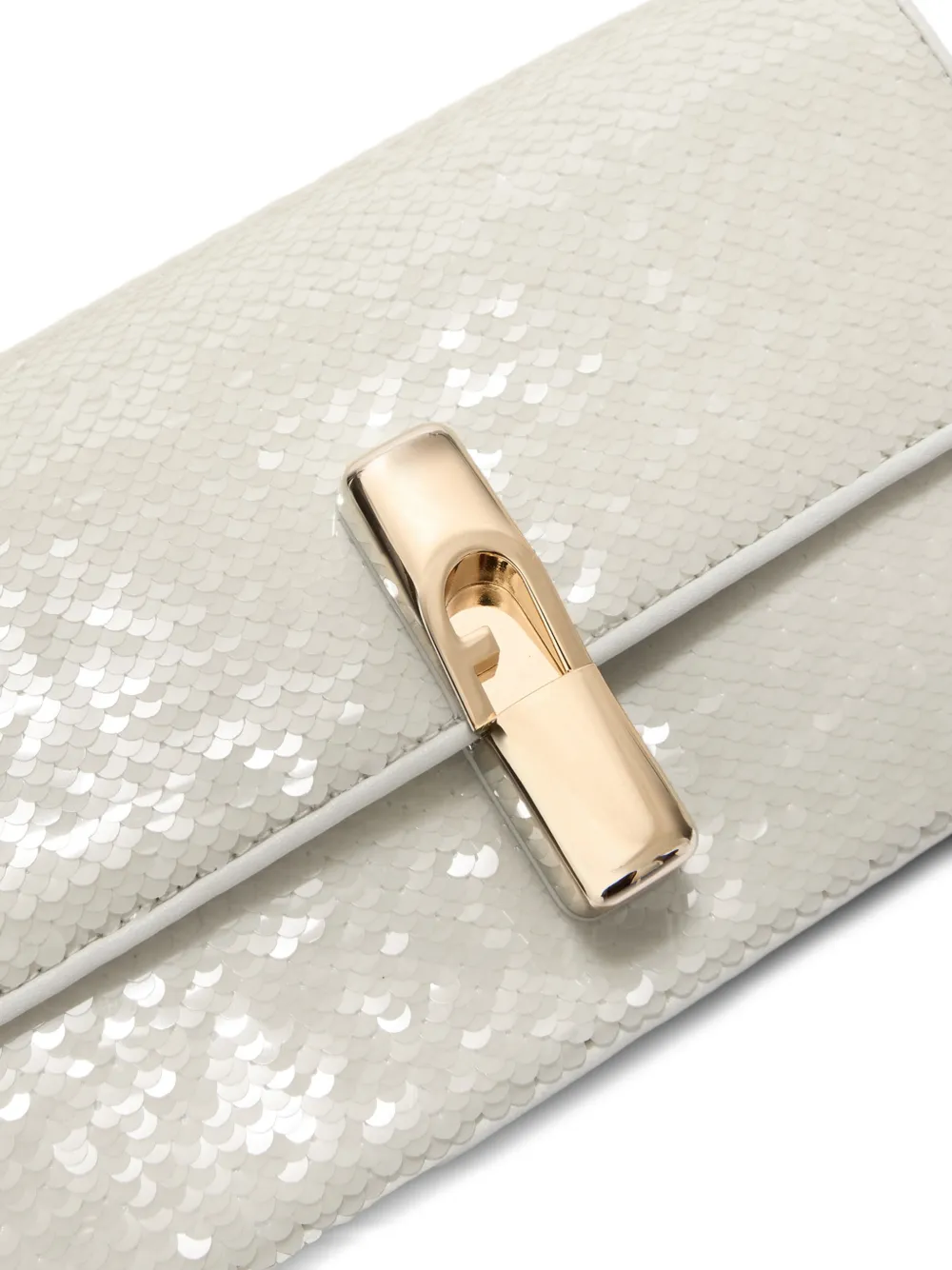 Furla S Iride crossbodytas met pailletten Wit