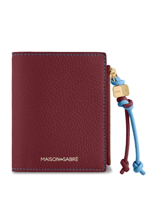 MAISON de SABRÉ pebbled bifold leather wallet