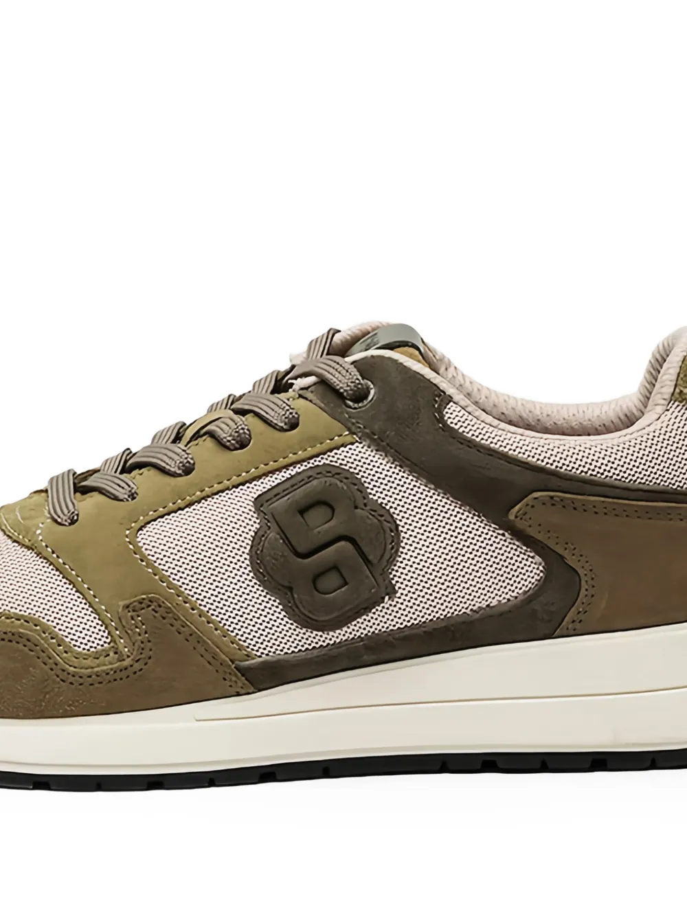BOSS Sneakers met logo Beige