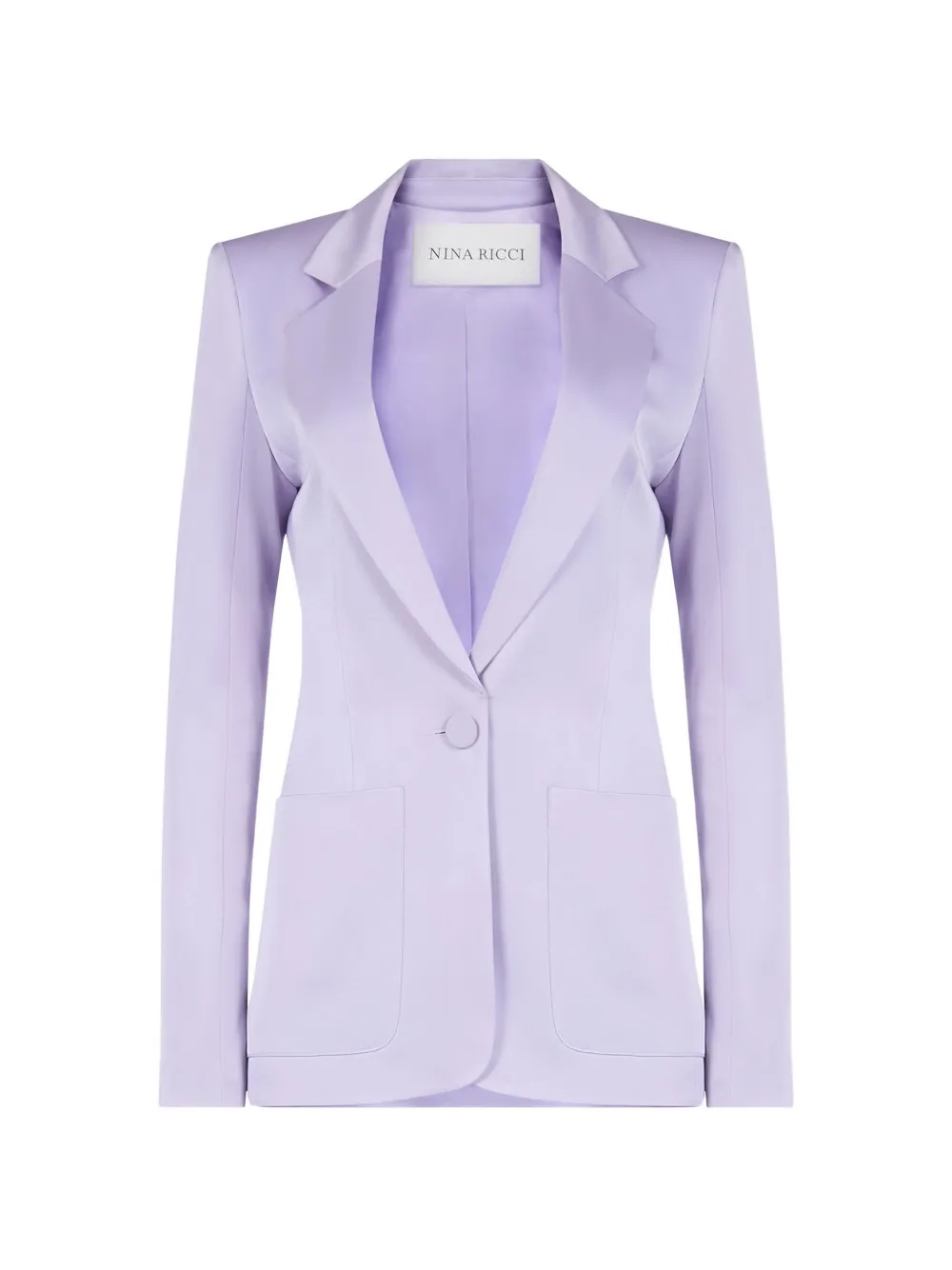 Nina Ricci crepe satin blazer - Viola