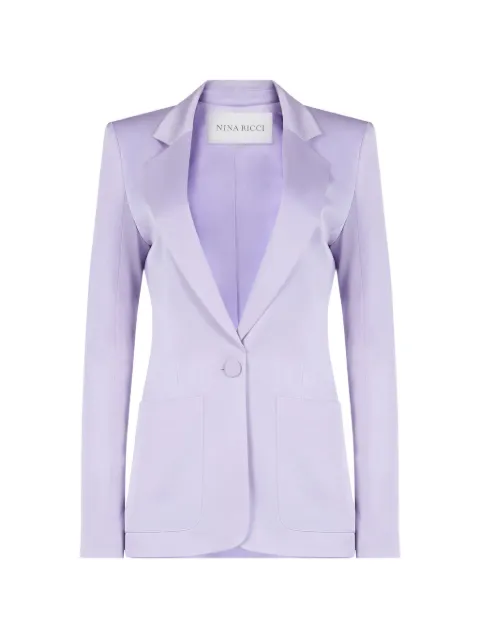 Nina Ricci blazer de crepé de satén 