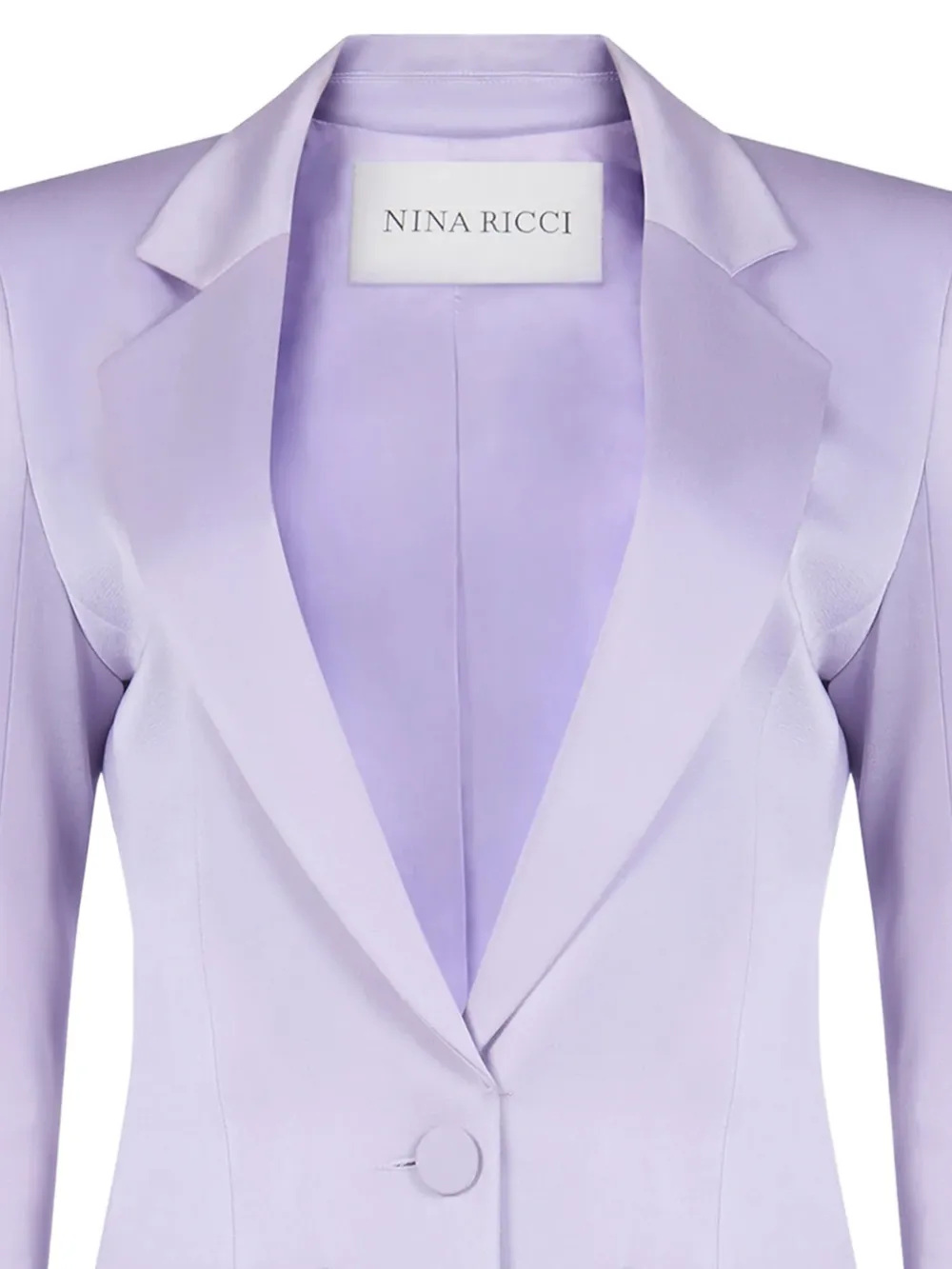 Nina Ricci Crêpe satijnen blazer Paars