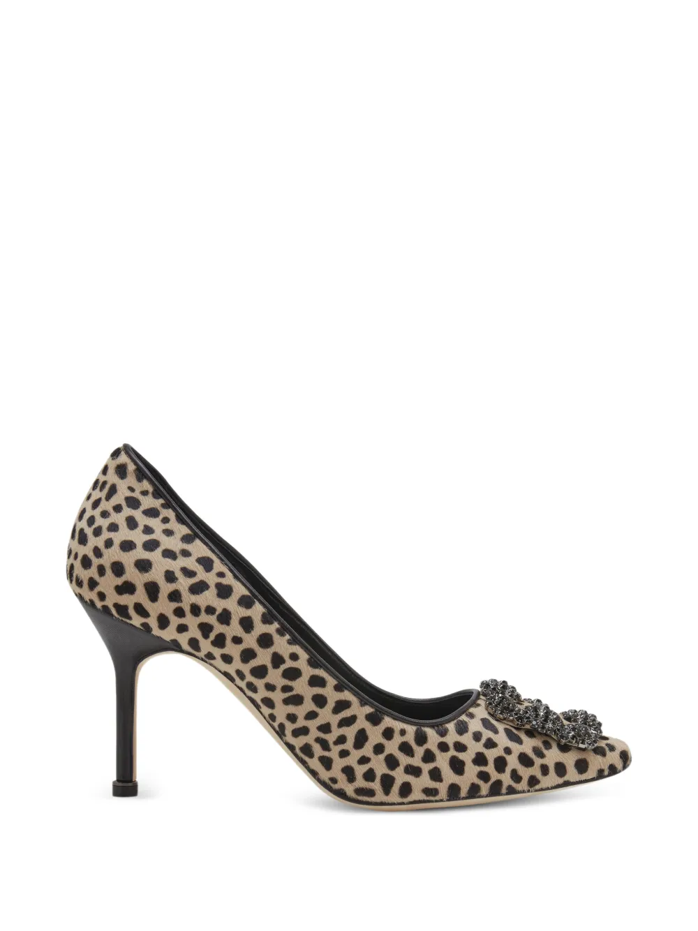 Manolo Blahnik Hangisi pumps met luipaardprint Bruin
