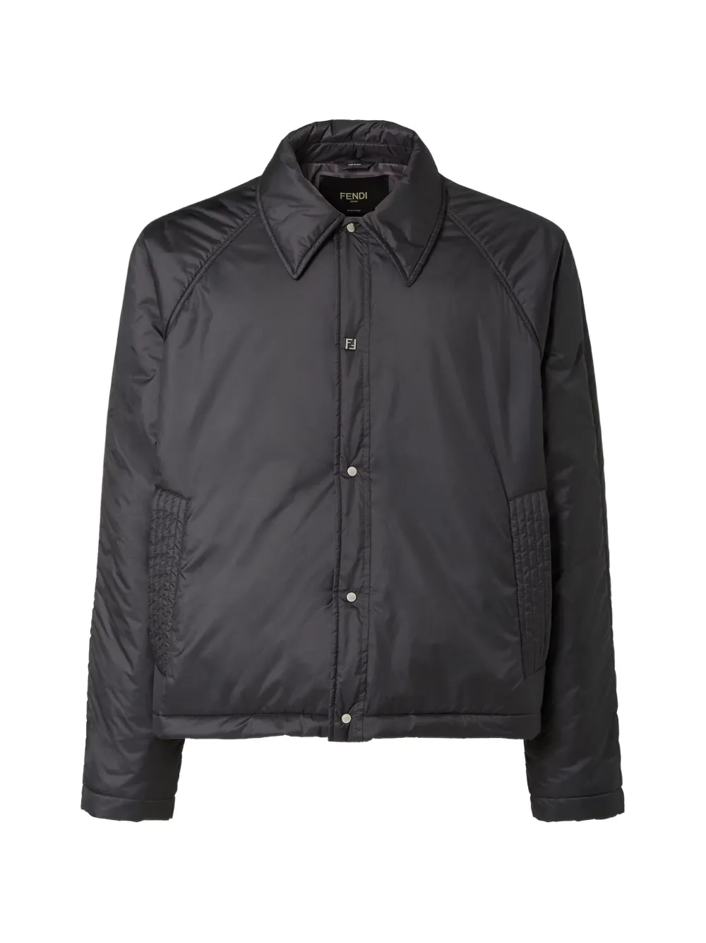 FENDI long-sleeve padded jacket - Nero