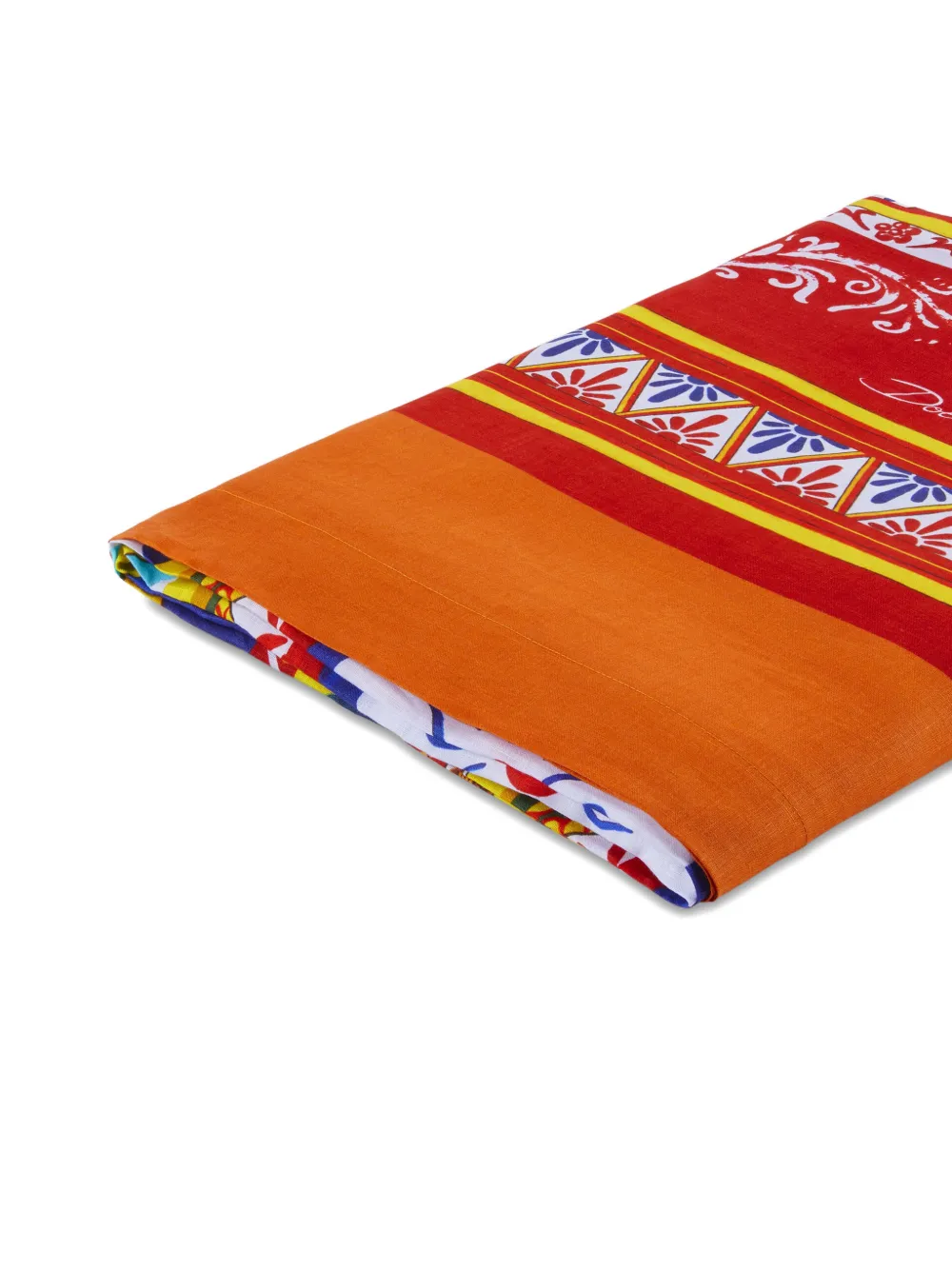  Dolce & Gabbana Linen Tablecloth - Orange 