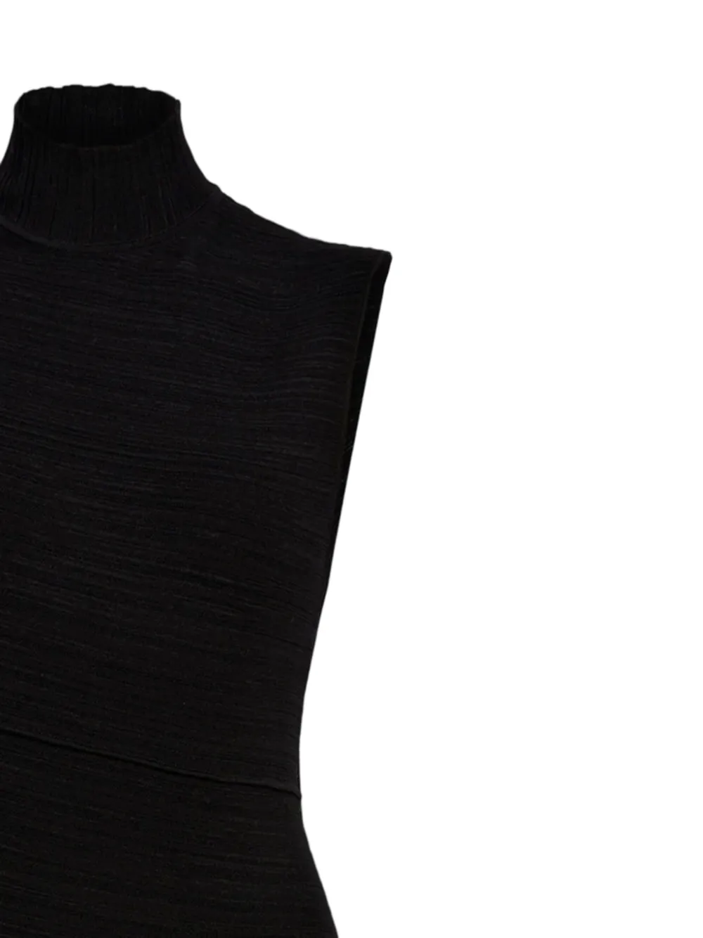 Proenza Schouler Federica geplooide midi-jurk Zwart