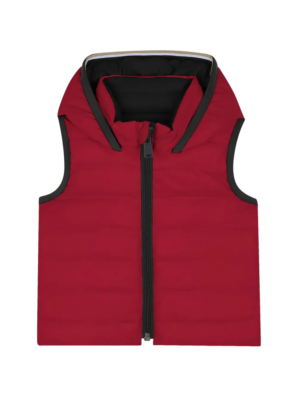 BOSS Kidswear hooded padded gilet - Rosso