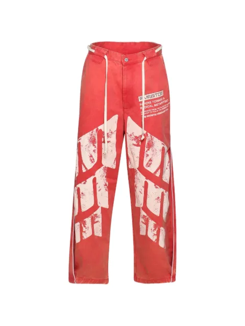 RRR123 printed trousers