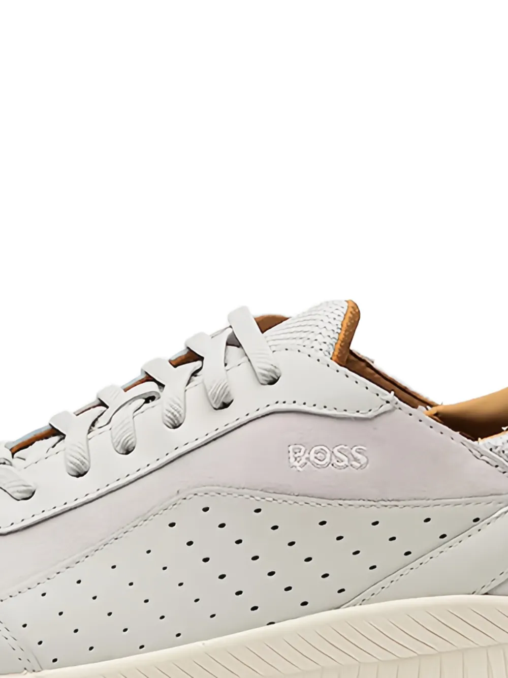 BOSS TTNM EVO perforated sneakers Grijs