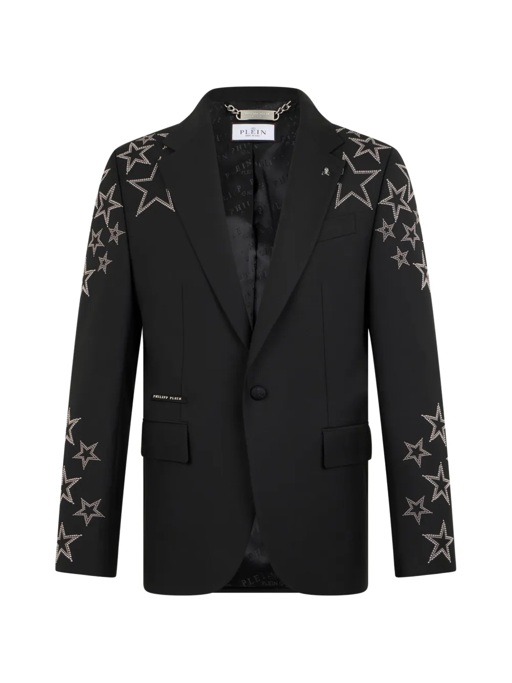 Philipp Plein studs star-detail blazer - Schwarz