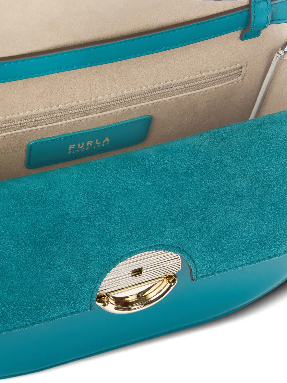  Furla Small Sfera Flap Crossbody Bag - Blue 