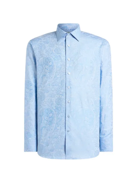 ETRO floral-jacquard shirt