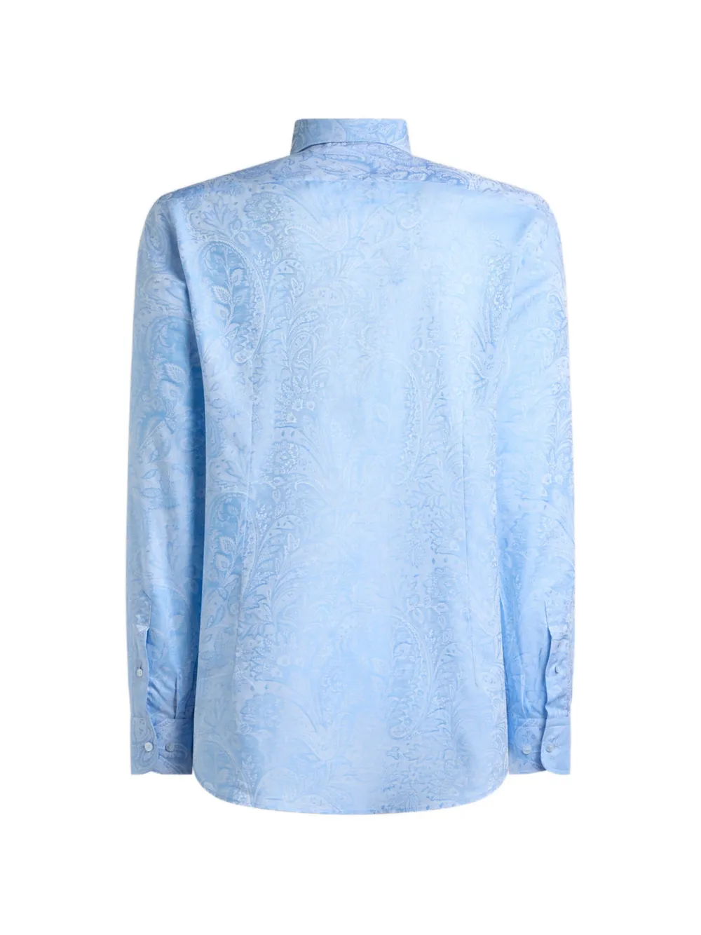 ETRO Katoenen overhemd met paisley-print Blauw