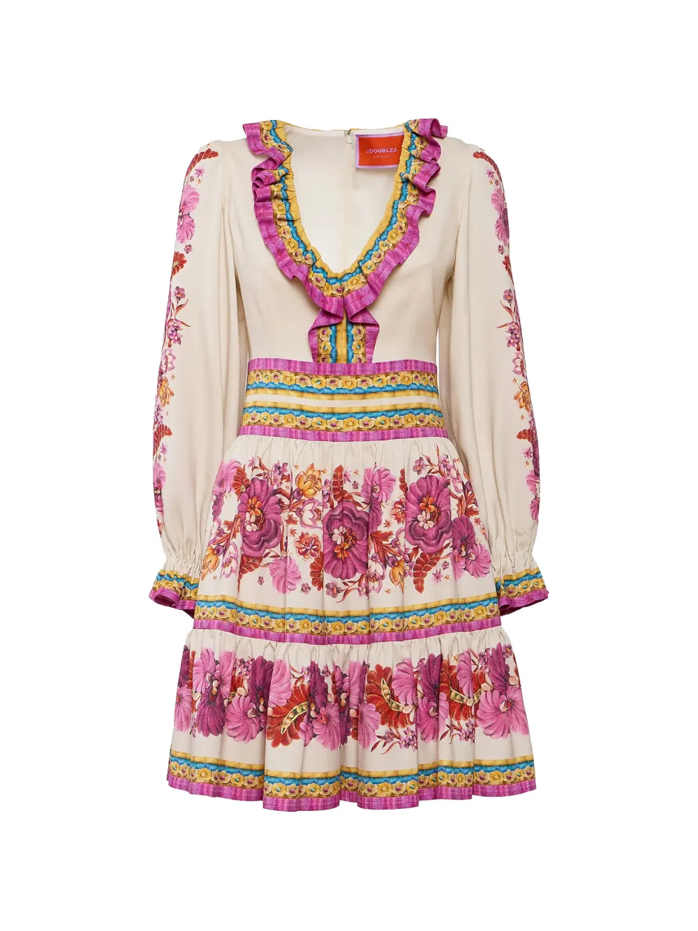 La DoubleJ Reina mini dress - Toni neutri