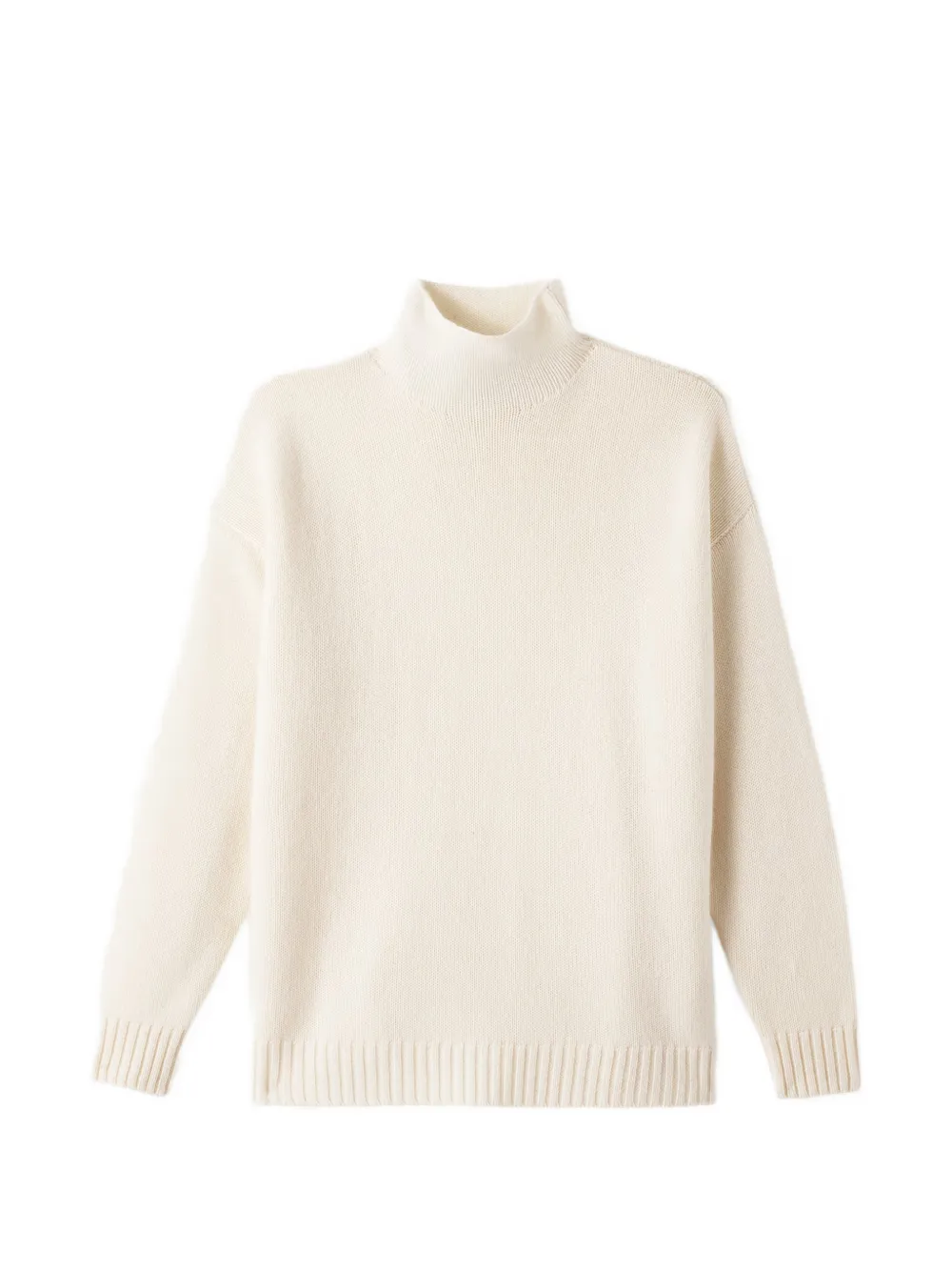BOMPARD Ample high-neck side-slit sweater - Toni neutri