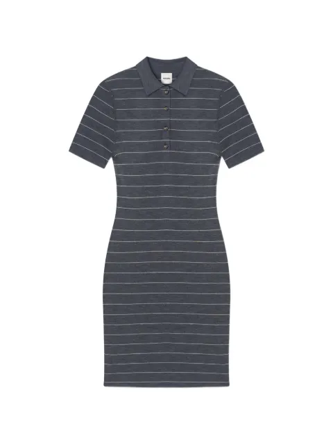 Nanushka polo-neck striped mini dress