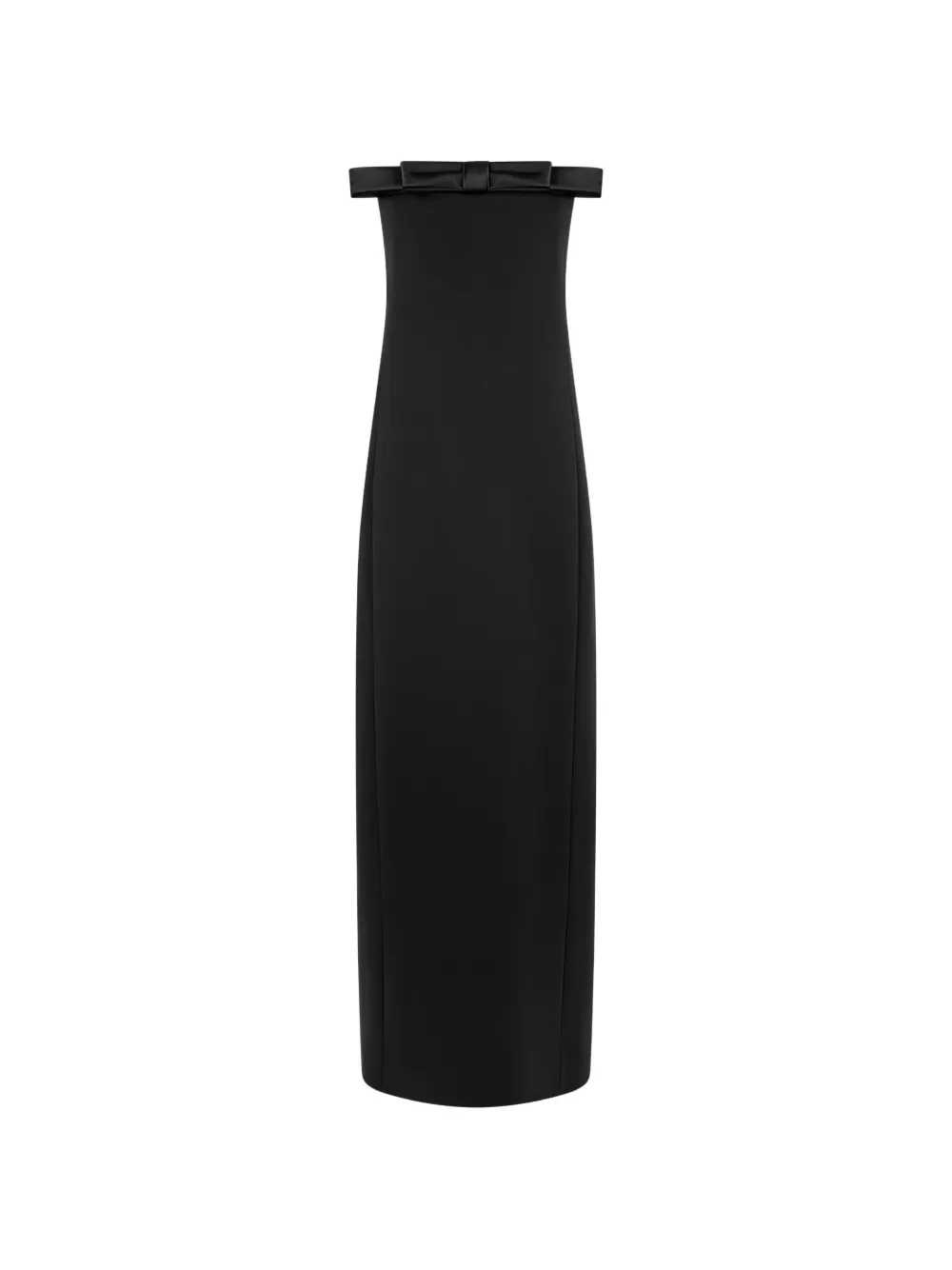 TOM FORD bow-detail strapless maxi dress - Nero
