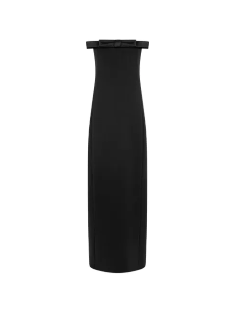 TOM FORD bow-detail strapless maxi dress