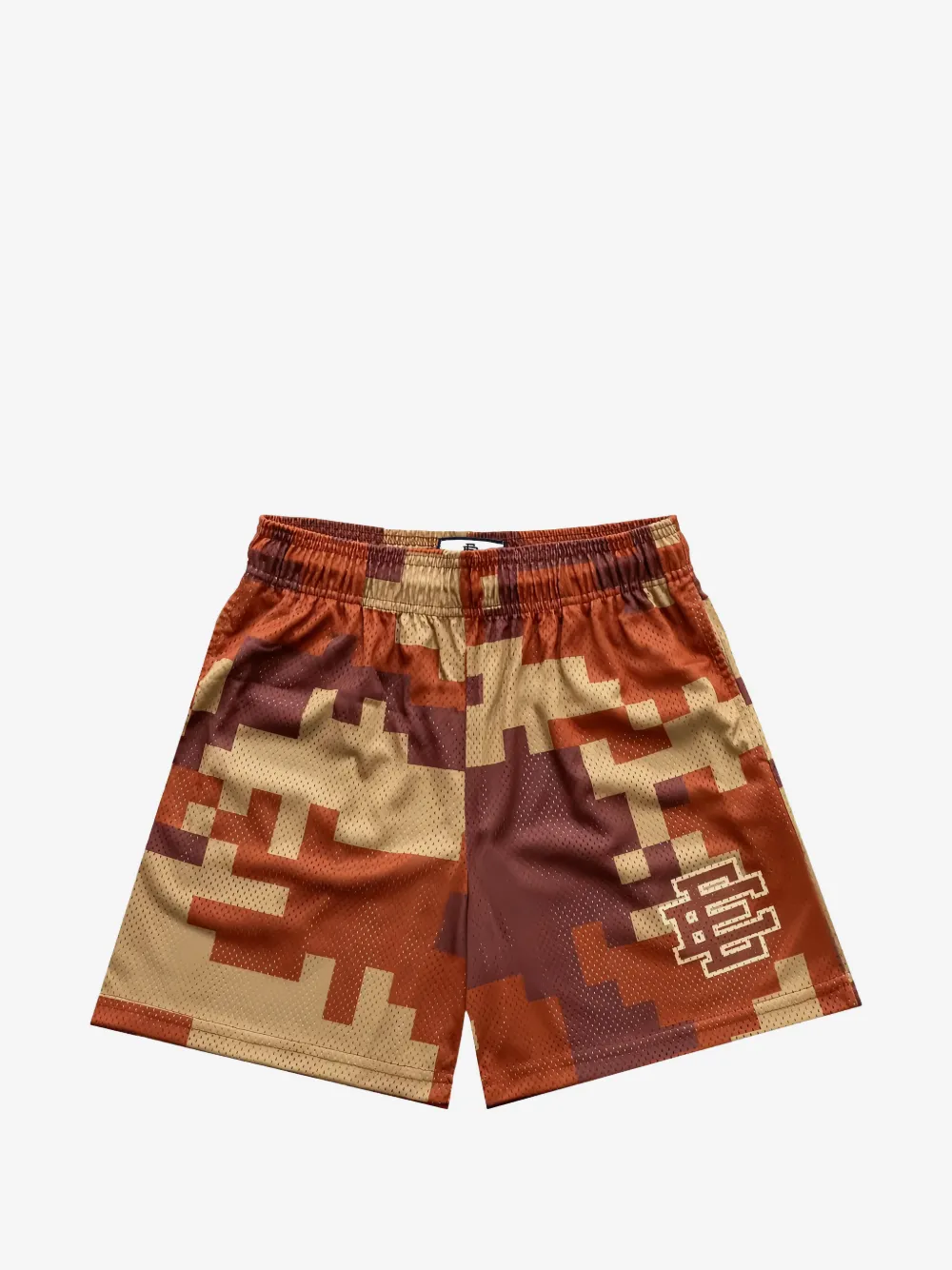 ERIC EMANUEL pixelated-camouflage shorts | Brown | Image 1