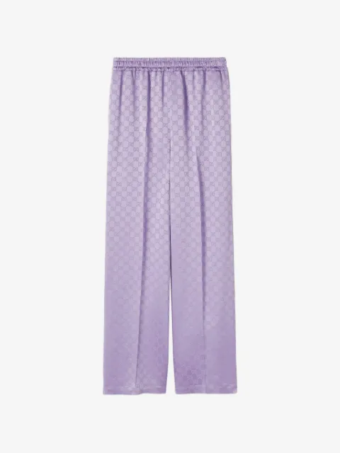 Gucci jacquard gg trousers