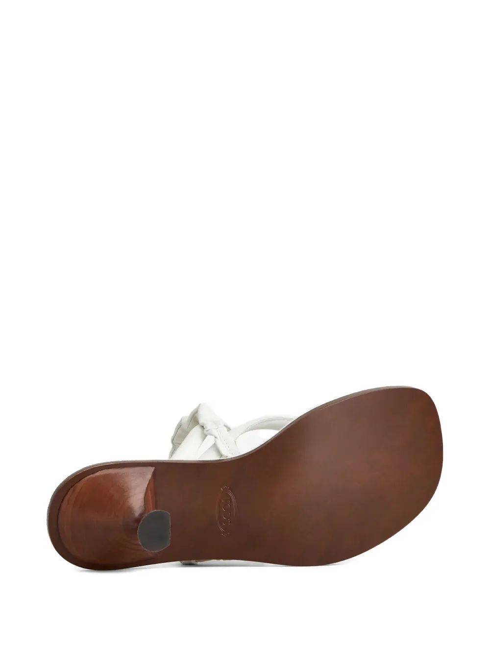 Tod's Sandalen met ruches en bandje Wit