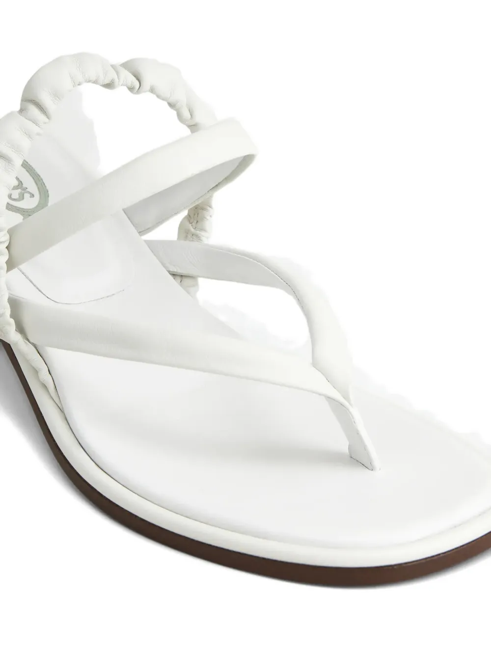 Tod's Sandalen met ruches en bandje Wit
