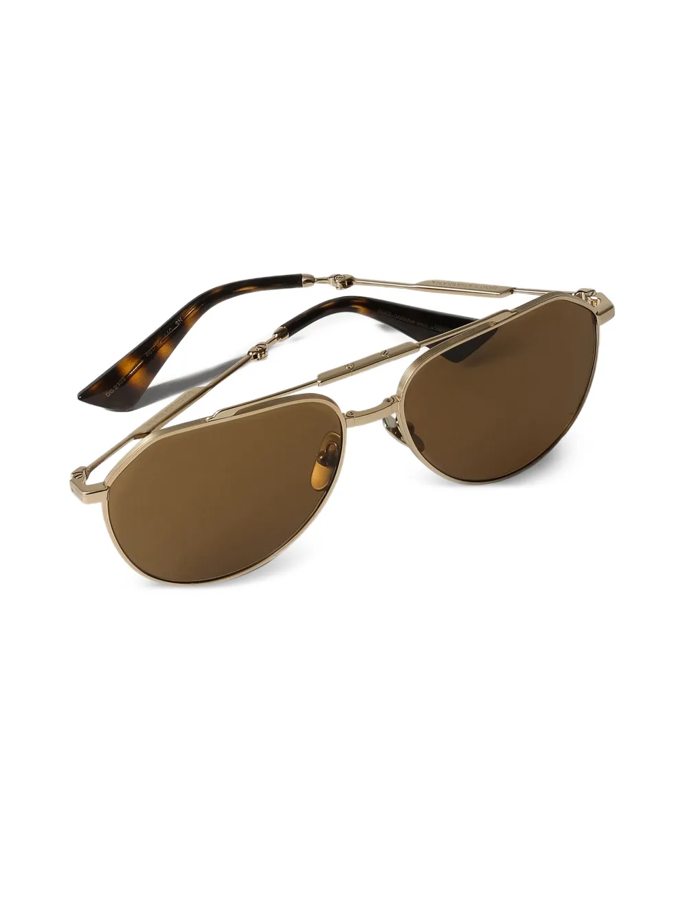 Dolce & Gabbana Eyewear Stefano zonnebril met geometrisch montuur Goud
