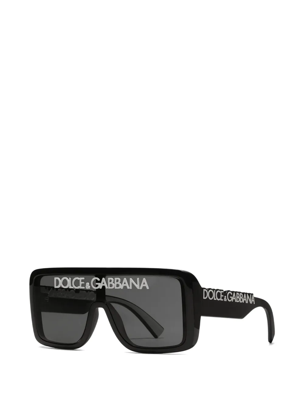 Dolce & Gabbana Eyewear Zonnebril met rechthoekig montuur Zwart