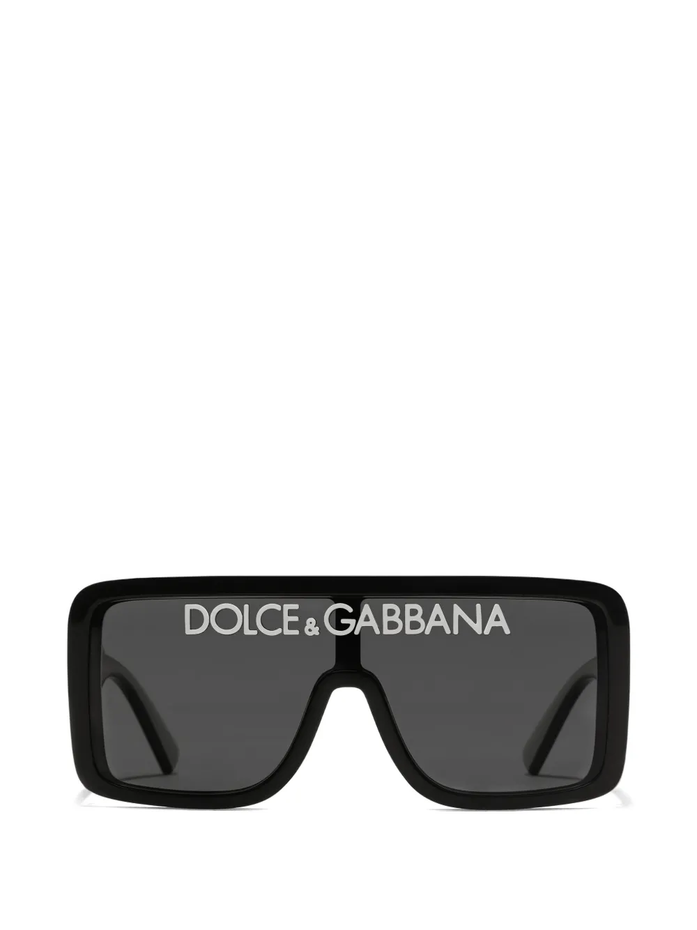 Dolce & Gabbana Eyewear logo rectangle sunglasses - Nero
