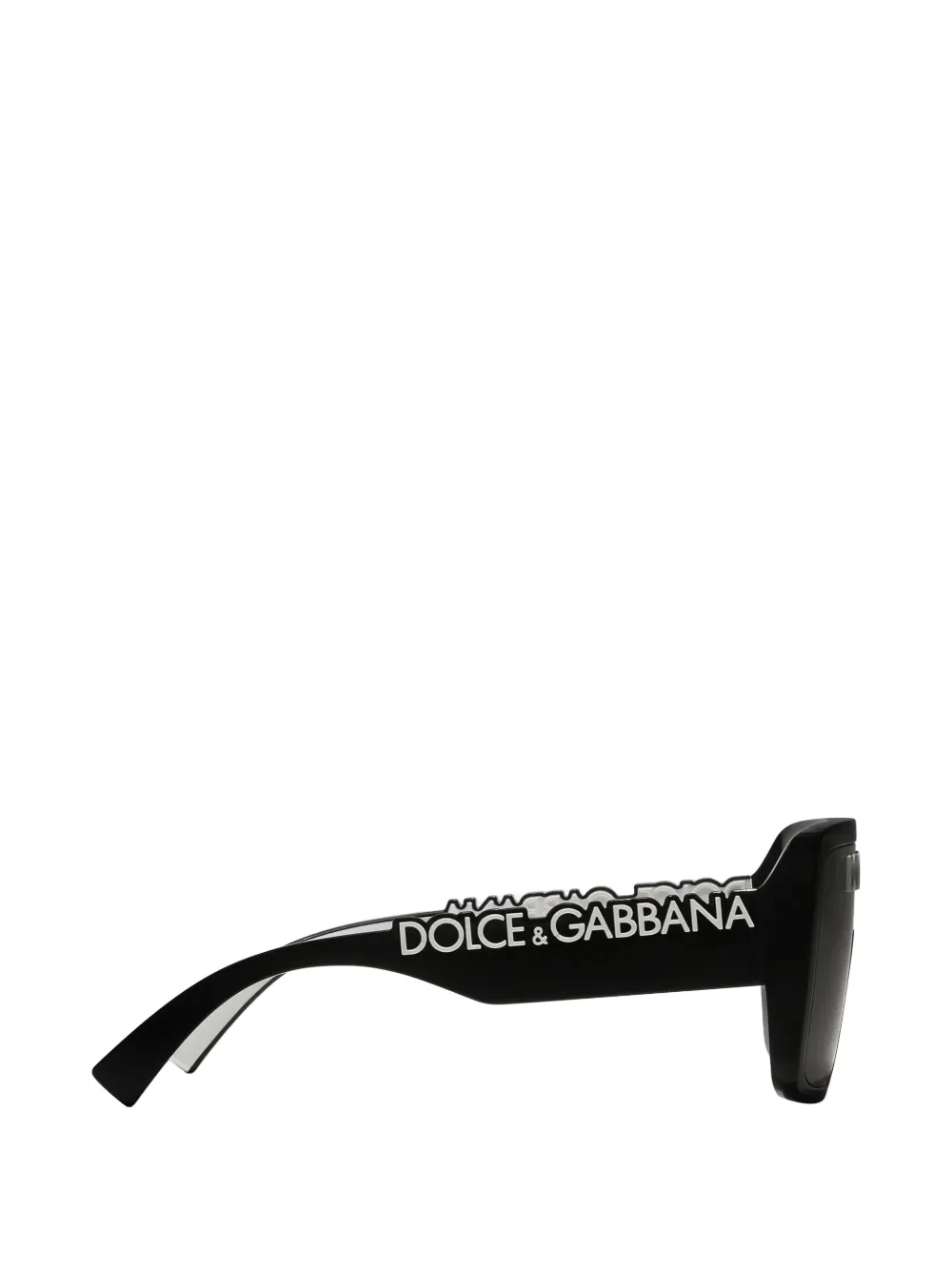 Dolce & Gabbana Eyewear Zonnebril met rechthoekig montuur Zwart