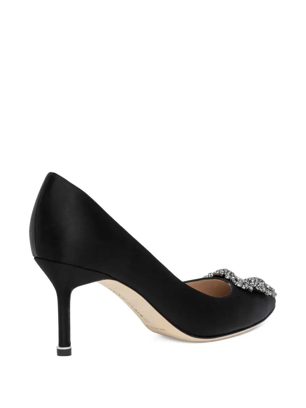 Manolo Blahnik Pumps met verfraaide hak Zwart