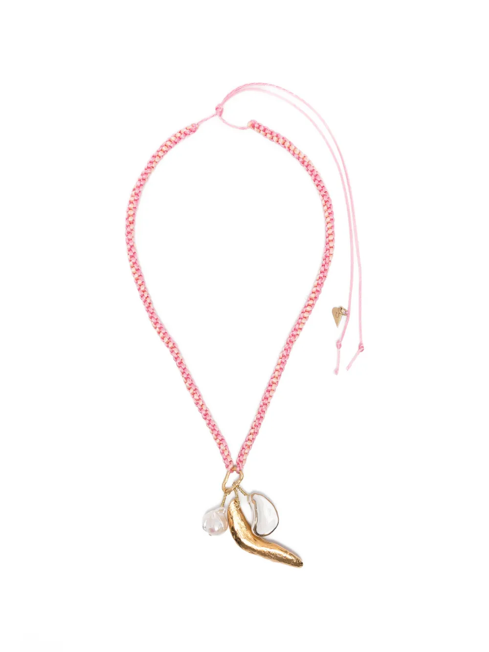 Forte Forte crochet charm choker necklace - Rosa
