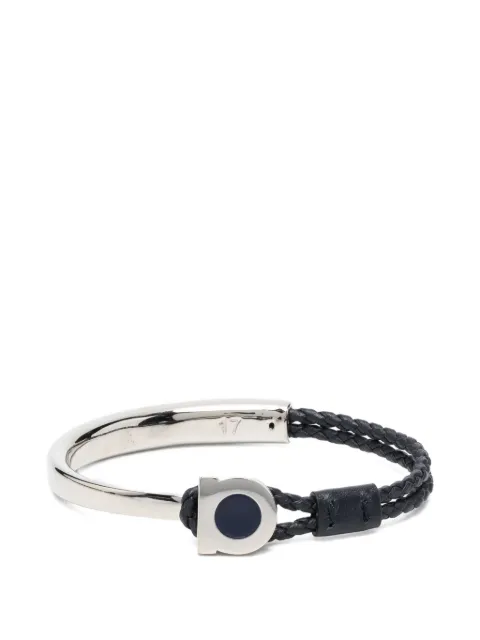 Ferragamo braided-leather bracelet