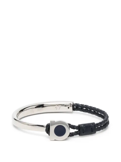 Ferragamo braided-leather bracelet