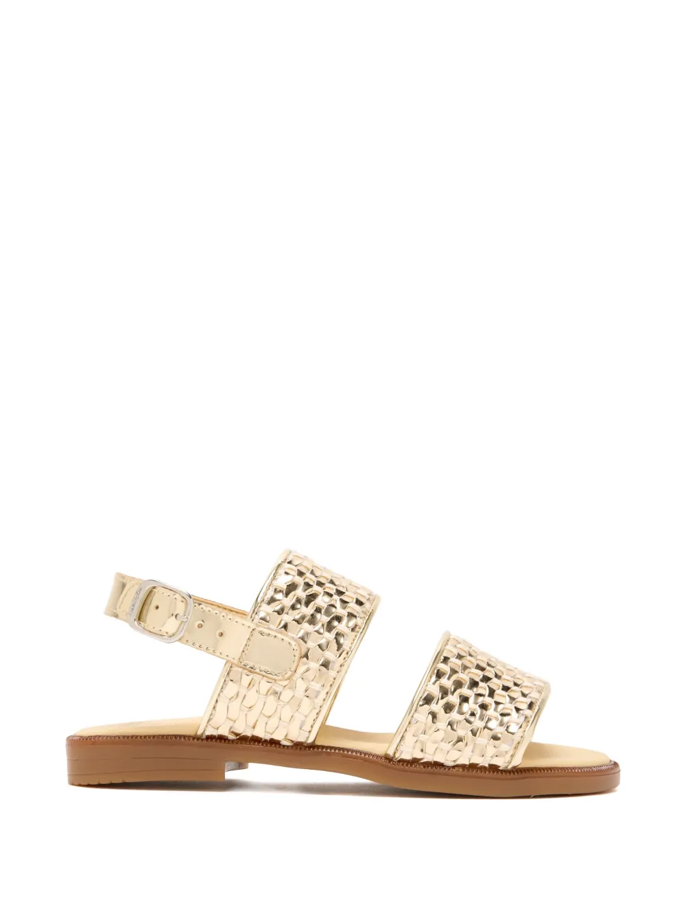 ANDANINES woven flat sandals Goud