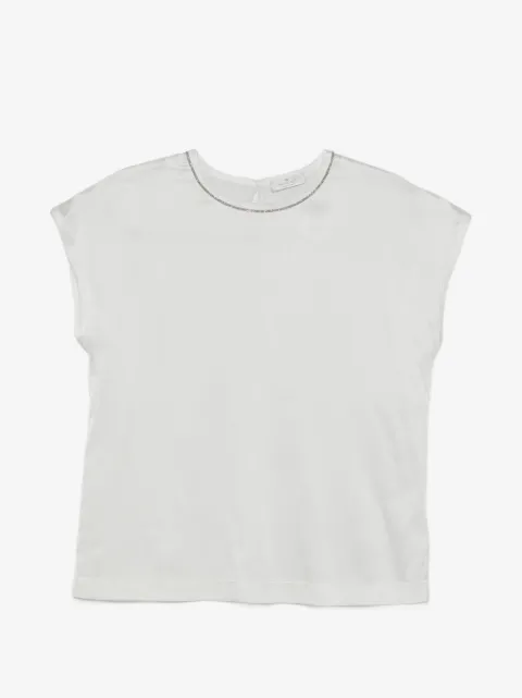 PANICALE embellished-detail round-neck blouse