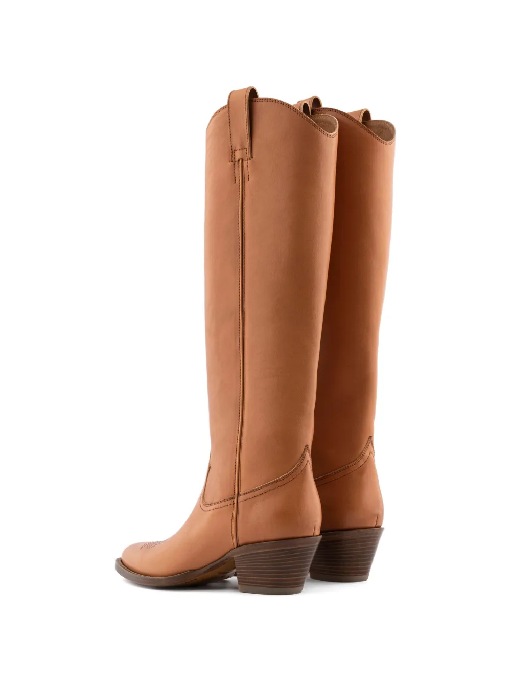 Buttero Annie pull-tab knee-high cowboy boots Bruin