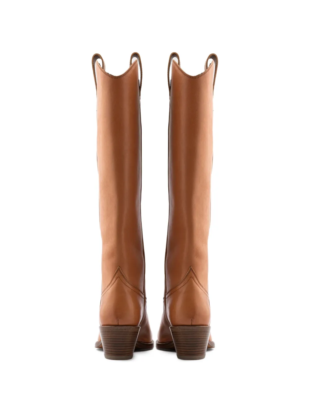  Buttero Annie Pull-tab Knee-high Cowboy Boots - Brown 