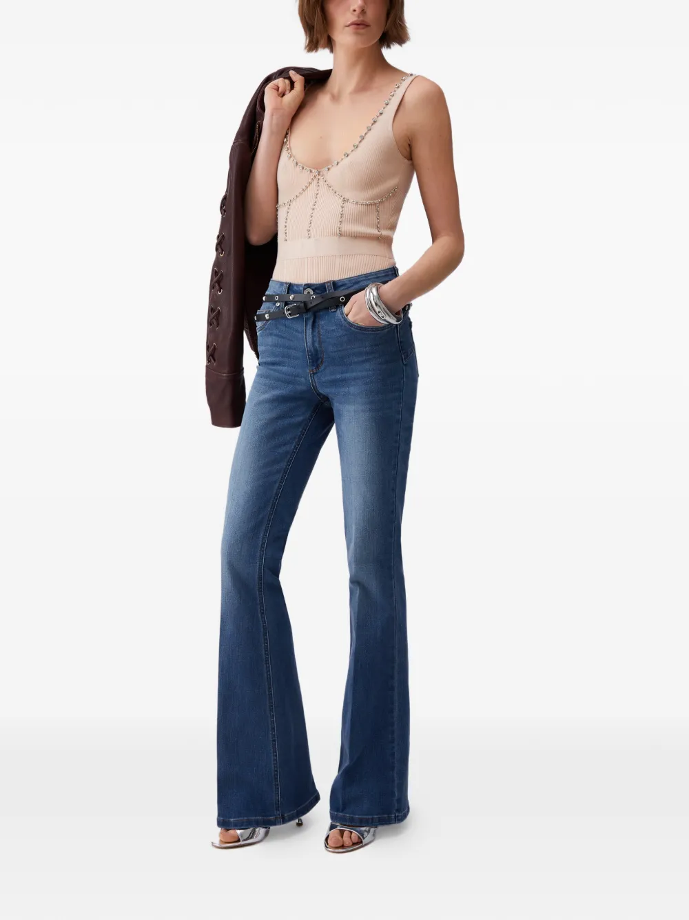  Liu Jo High-rise Five-pockets Jeans - Blue 
