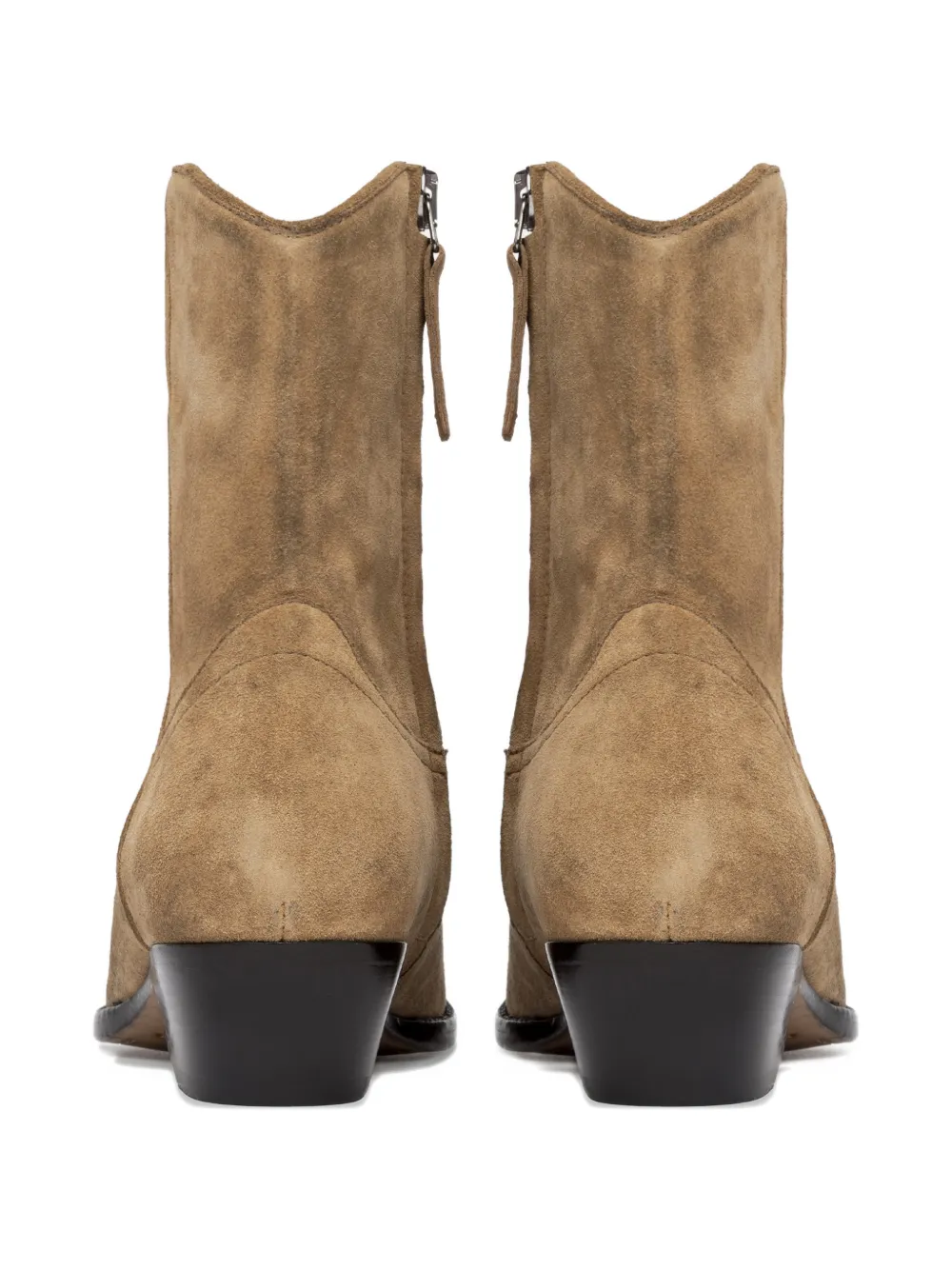 Buttero Flee pointed-toe zip boots Beige