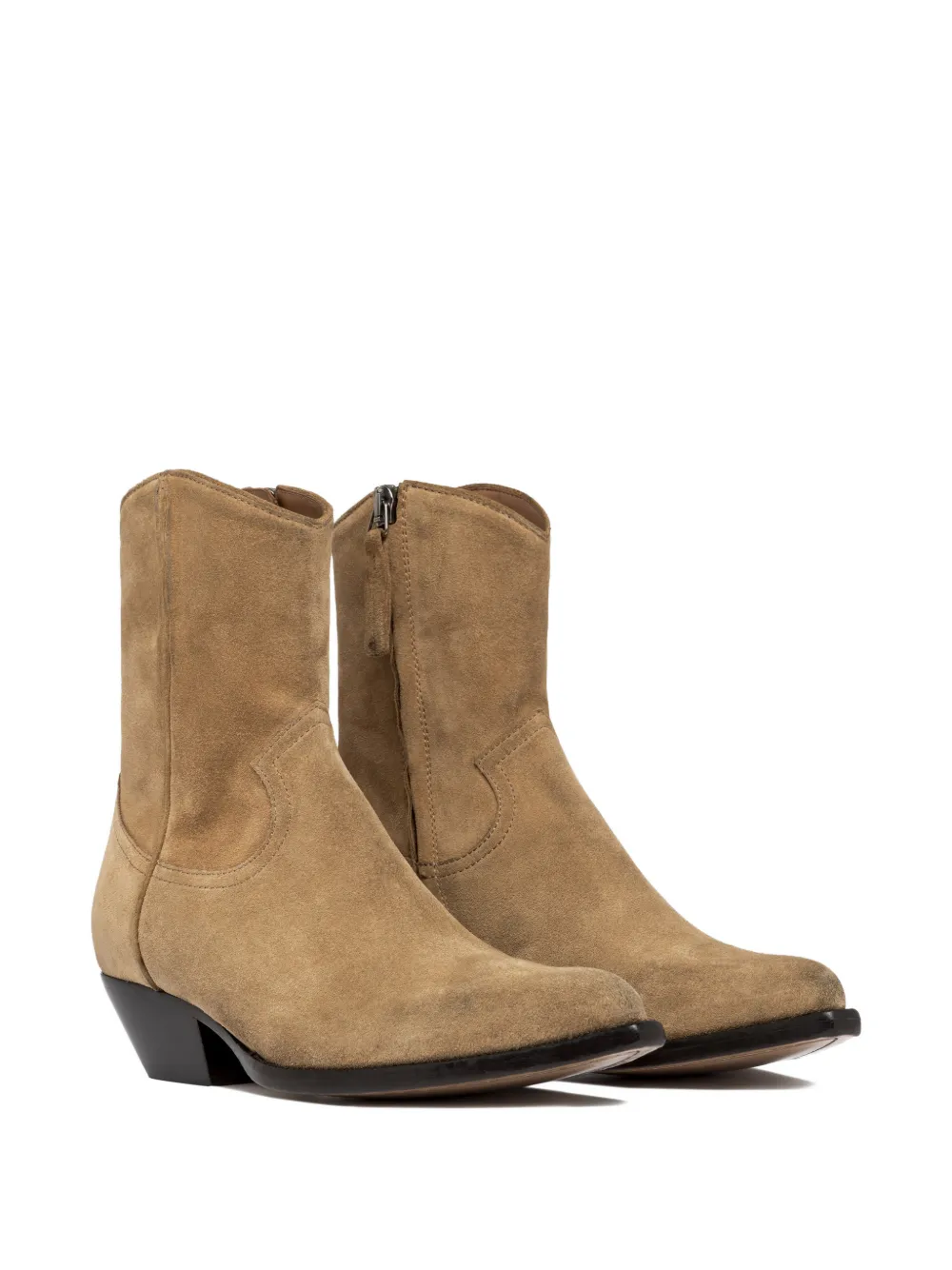 Buttero Flee pointed-toe zip boots Beige